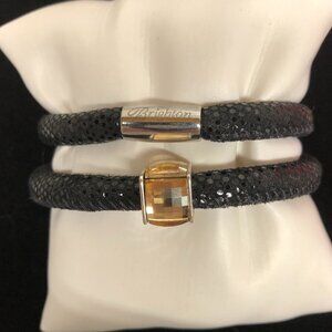 Brighton Woodstock Sparkle Double Bracelet with Charm  **